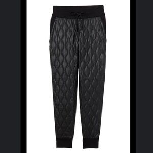 Alp n Rock Finley Quilted Faux Leather Joggers